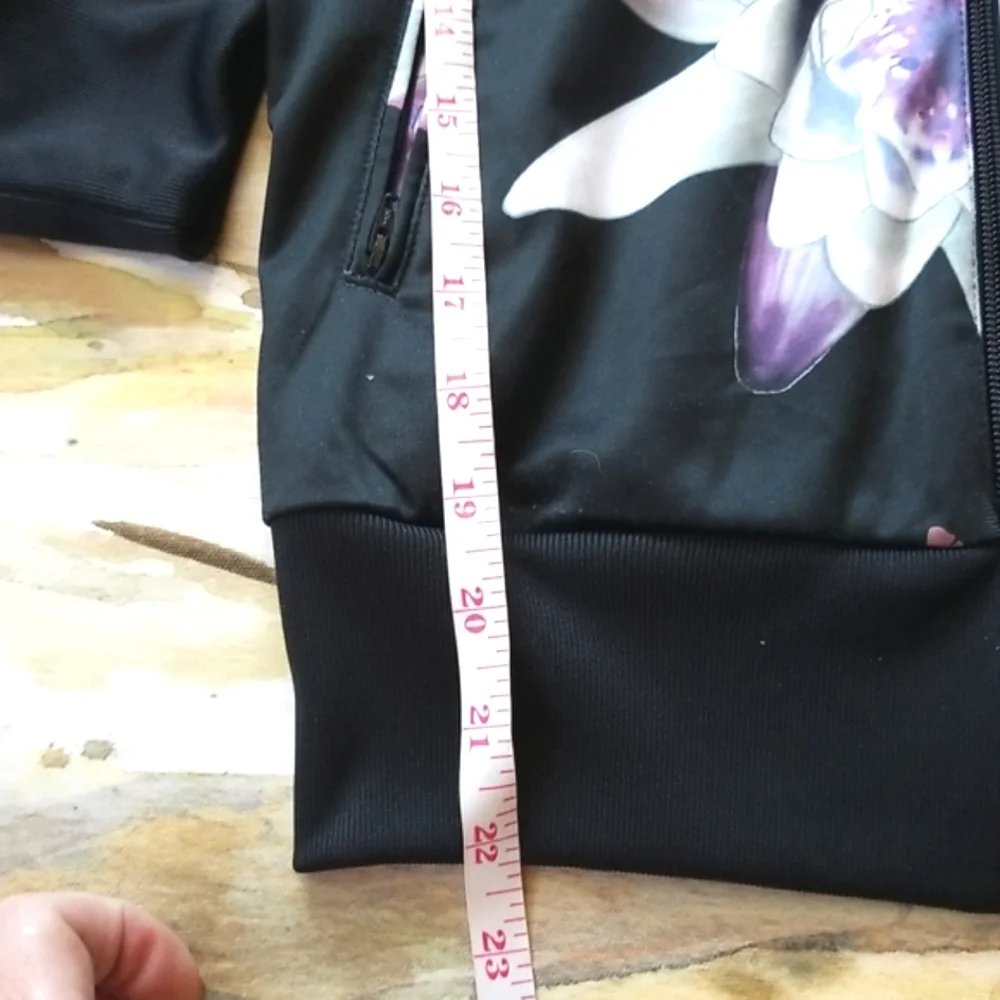 ADIDAS x FARM RIO Collab Limited Edition 2014 LOTUS Zip Black Track Jacket S NEW - Picture 10 of 16